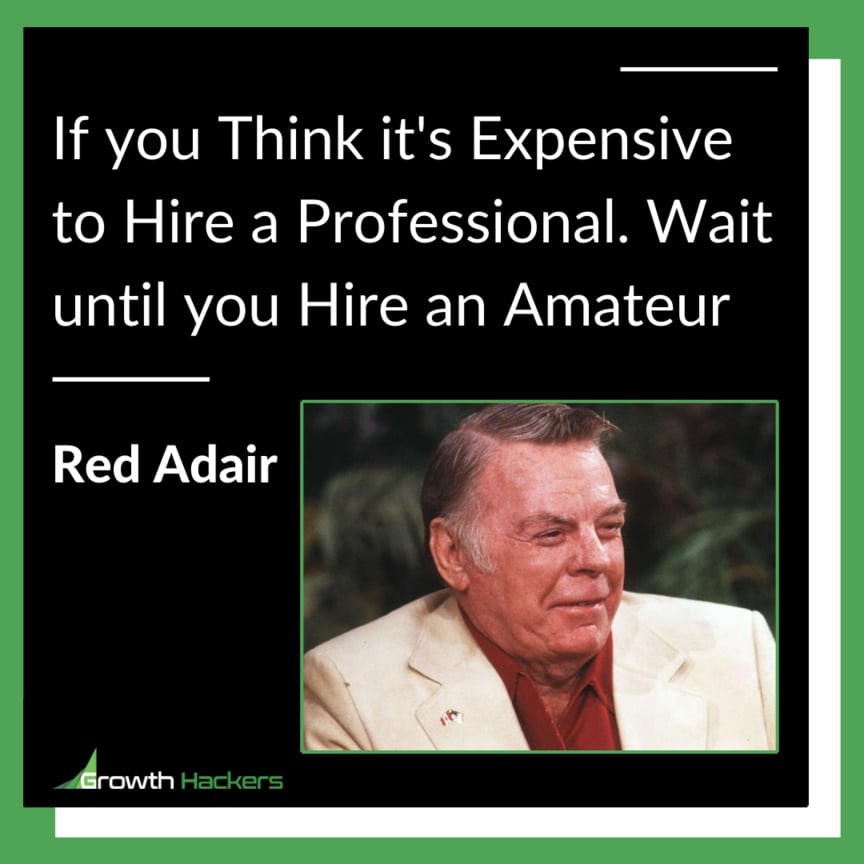 If you Think it's Expensive to Hire a Professional. Wait until you Hire an Amateur Red Adair